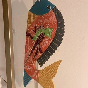 Decorative Mexican hand painted fish 🐠